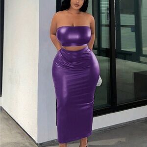 Elegant Purple Women's Skirt